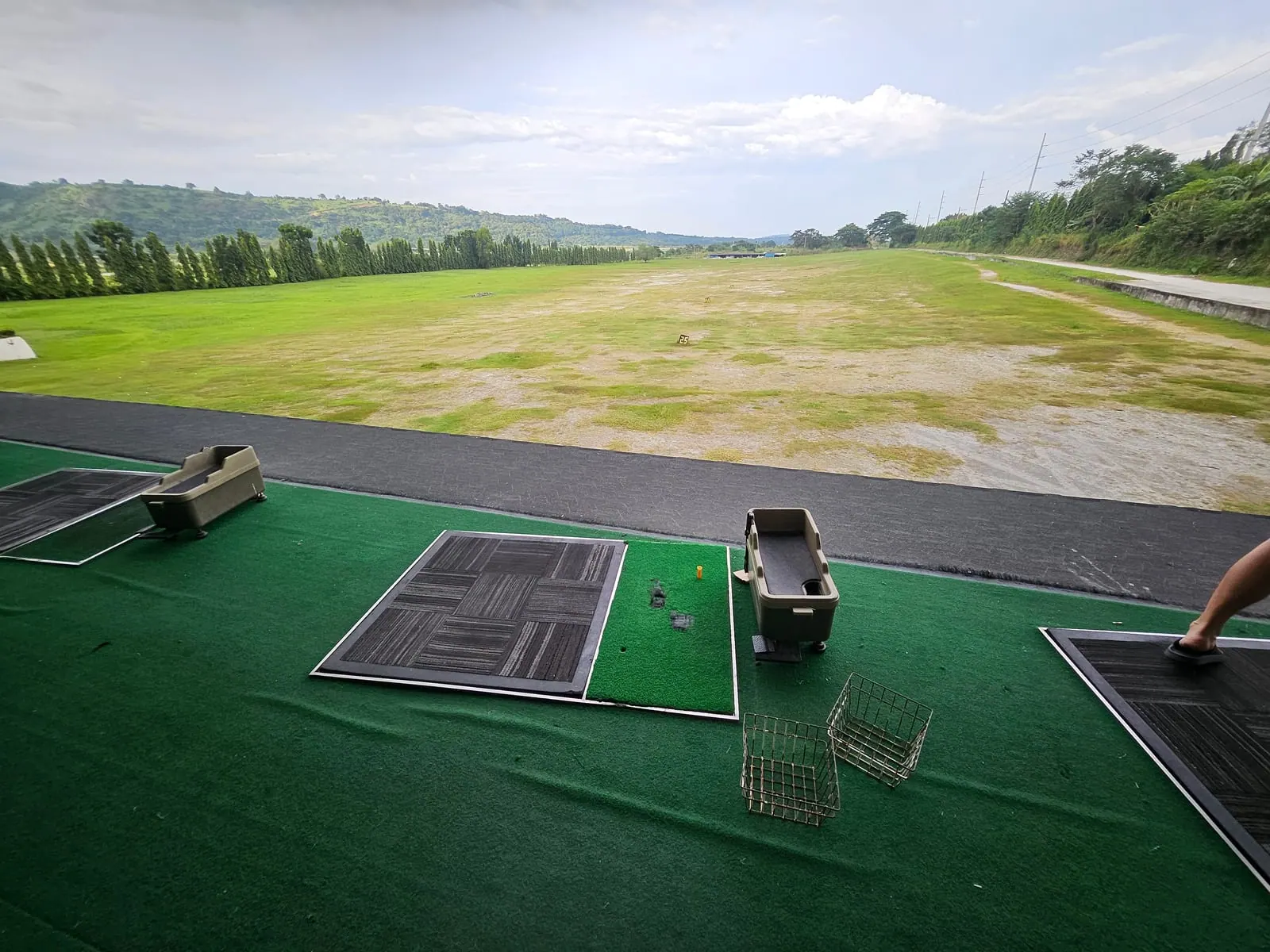 Driving range used for golf lessons