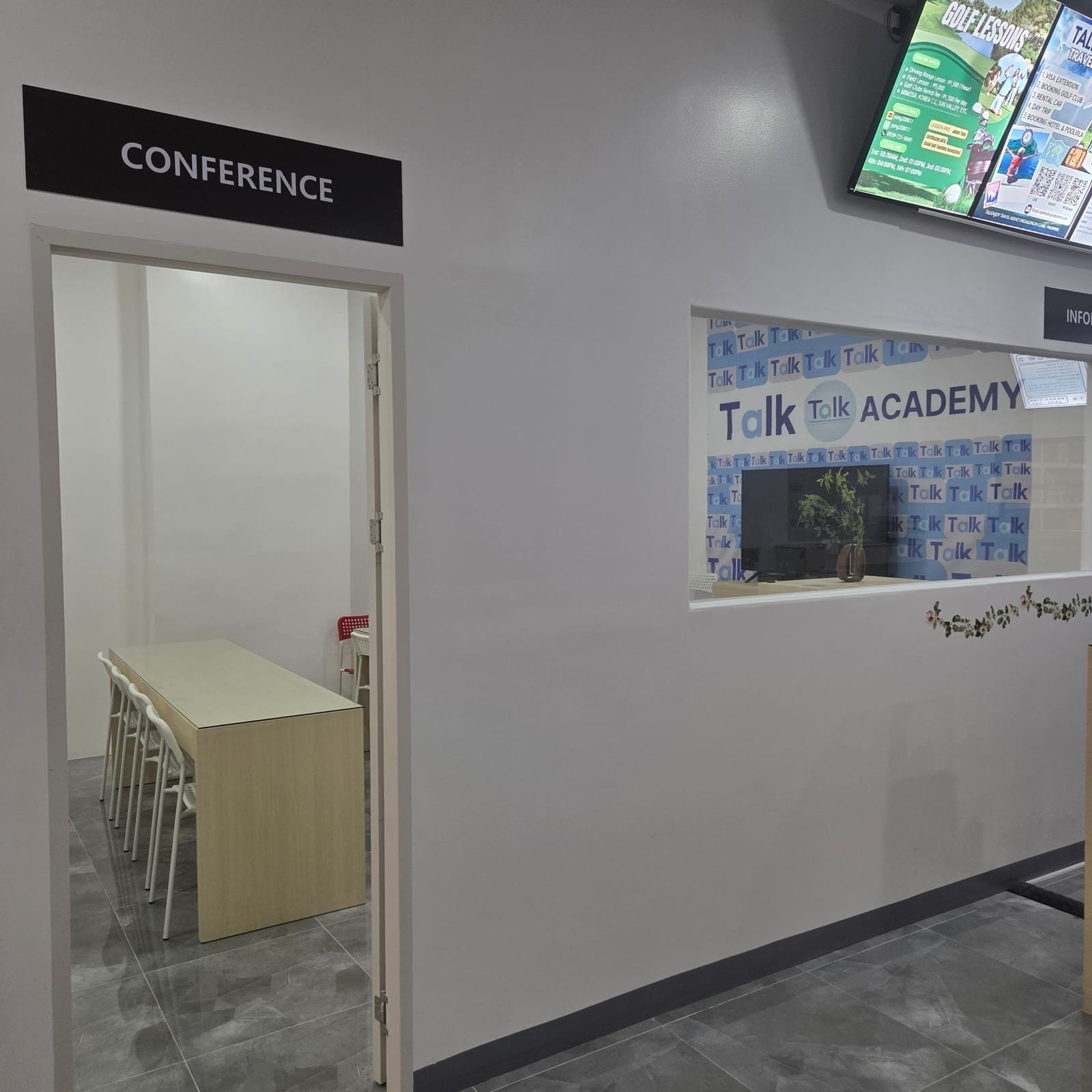 Phòng họp trong khuôn viên Talk Academy tại đặc khu Clark, Philippines an toàn